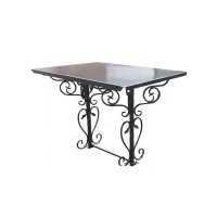 Стол металлический с кованными элементами s-2